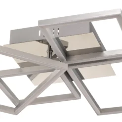 LED-Deckenleuchte Frame, CCT, 4-flammig, aluminium