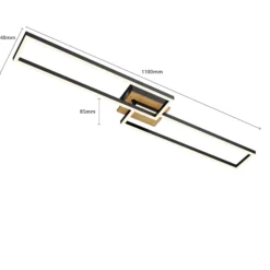 LED-Deckenleuchte Frame, Fernbedienung