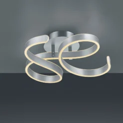 LED-Deckenleuchte Francis, aluminium gebürstet