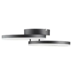 LED-Deckenleuchte Giotto, zweiflammig, schwarz