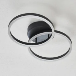 LED-Deckenleuchte Giotto, zweiflammig, schwarz