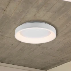 LED-Deckenleuchte Girona mit Fernbedienung, weiß