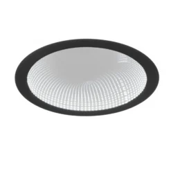 LED-Deckenleuchte Glace, schwarz, CCT, dimmbar, Metall