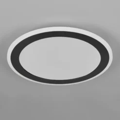 LED-Deckenleuchte Glace, schwarz, CCT, dimmbar, Metall