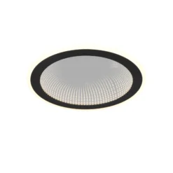 LED-Deckenleuchte Glace, schwarz, CCT, dimmbar, Metall