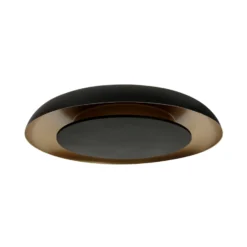 LED-Deckenleuchte Golden Veil, schwarz/gold, dimmbar, Metall