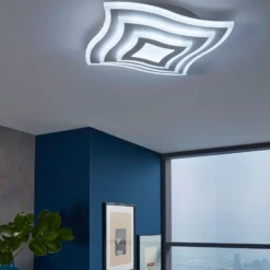 LED-Deckenleuchte Gorden mit Fernbedienung, Rahmen