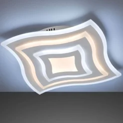 LED-Deckenleuchte Gorden mit Fernbedienung, Rahmen
