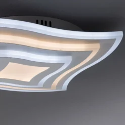 LED-Deckenleuchte Gorden mit Fernbedienung, Rahmen