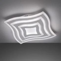 LED-Deckenleuchte Gorden mit Fernbedienung, Rahmen