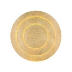 LED-Deckenleuchte Heda, Ø 35 cm, goldfarben, Metall