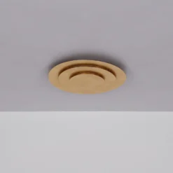 LED-Deckenleuchte Heda, Ø 35 cm, goldfarben, Metall