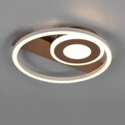 LED-Deckenleuchte Horus, coffee, 2.500 lm, 3.000 K, Metall