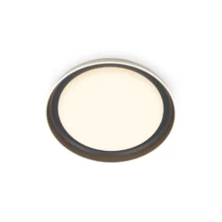 LED-Deckenleuchte Ijus, weiß/anthrazit, Ø 43 cm, Kunststoff
