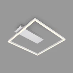 LED-Deckenleuchte 3771 in Rahmenform, alu