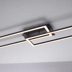 LED-Deckenleuchte Iven, dim, schwarz, 101,6x19,8cm