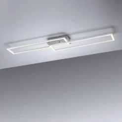 LED-Deckenleuchte Iven, stahl, dim, 101,6x19,8cm