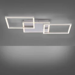 LED-Deckenleuchte Iven, stahl, 75x45cm