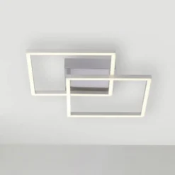 LED-Deckenleuchte Iven, stahl, 35,9x35,9cm