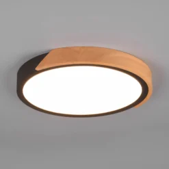 LED-Deckenleuchte Jano, Ø 31,5 cm, 3.000K, schwarz