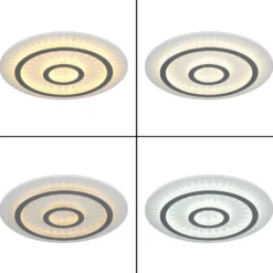 LED-Deckenleuchte Jayden, weiß/anthrazit, CCT, dimmbar