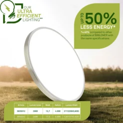 LED-Deckenleuchte Kaida nickel matt, Ø 30 cm, EEK A, 4.000 K