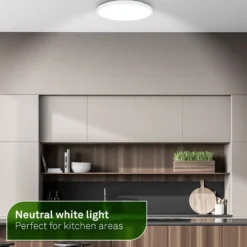 LED-Deckenleuchte Kaida, weiß, Ø 30 cm, EEK A, 4.000 K