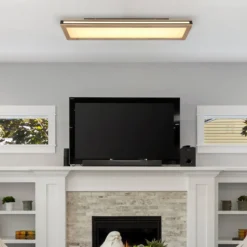 LED-Deckenleuchte Karla rechteckig, Länge 80 cm