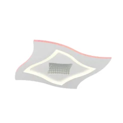 LED-Deckenleuchte Klint, Länge 50 cm, weiß matt, Metall RGBW