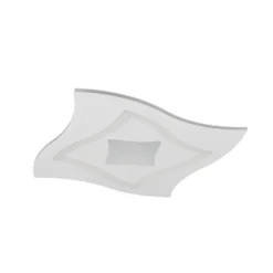 LED-Deckenleuchte Klint, Länge 50 cm, weiß matt, Metall RGBW