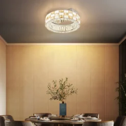 LED-Deckenleuchte Lidia, amber/klar, Glas, CCT, dimmbar