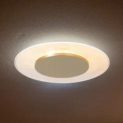 LED-Deckenleuchte Lido, goldfarben, Ø 28 cm