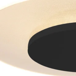LED-Deckenleuchte Lido, schwarz, Ø 42cm