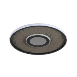 LED-Deckenleuchte Lumadisc, schwarz, Ø 41 cm, Metall/Silikon