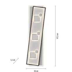 LED-Deckenleuchte Mailak, Länge 97 cm
