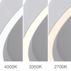LED-Deckenleuchte MASCA, weiß, Ø 40 cm, CCT, Metall, dimmbar
