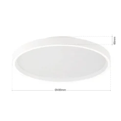 LED-Deckenleuchte MASCA, weiß, Ø 40 cm, CCT, Metall, dimmbar