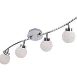 LED-Deckenleuchte Miko, 4-flammig, länglich