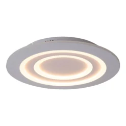 LED-Deckenleuchte Mirel, weiß, Metall Ø 50 cm RGB CCT Remote