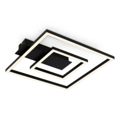 LED-Deckenleuchte 3772 mit 2 Rahmen, schwarz