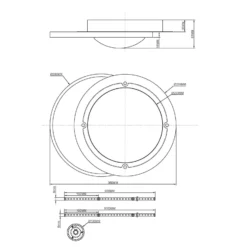 LED-Deckenleuchte Moon, schwarz/grau, Metall, 37 cm