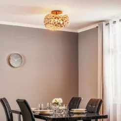 LED-Deckenleuchte Narisa, Ø 46 cm, roségold