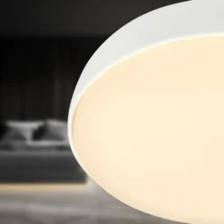 LED-Deckenleuchte Nikan, weiß matt, Ø 28,5 cm, 3.000 K