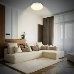 LED-Deckenleuchte Nikan, weiß matt, Ø 28,5 cm, 3.000 K