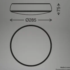 LED-Deckenleuchte Nikan, weiß matt, Ø 28,5 cm, 3.000 K