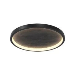 LED-Deckenleuchte Orign, Ø 60 cm, schwarz, Metall/Stein