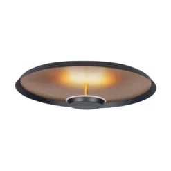 LED-Deckenleuchte Oro, Ø 45 cm, schwarz/gold, Metall dimmbar