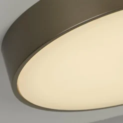 LED-Deckenleuchte Palma, bronzefarben, Ø 25 cm, Stahl/Acryl