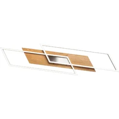 LED-Deckenleuchte Panama XL, Eiche natur
