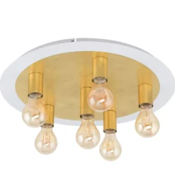 LED-Deckenleuchte Passano 6fl gold